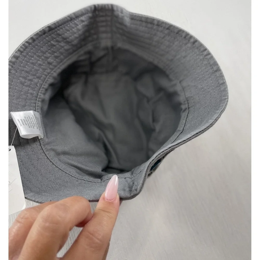 NWT NEW GYMBOREE AHOY BUCKET‎ HAT GRAY SIZE 12-24 MONTHS Toddler Kids PEACE SIGN